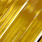 9 ft x 30" Disposable Metallic Foil Fringe Table Skirt