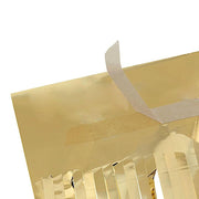 9 ft x 30" Disposable Metallic Foil Fringe Table Skirt