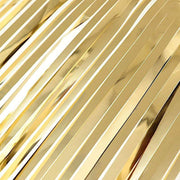 9 ft x 30" Disposable Metallic Foil Fringe Table Skirt