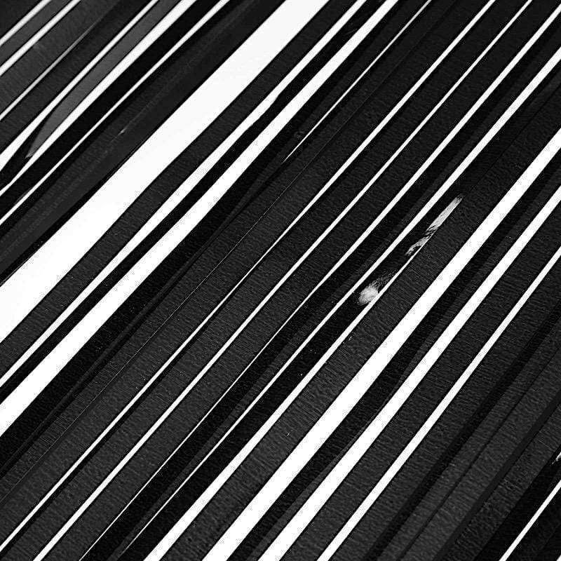 9 ft x 30" Disposable Metallic Foil Fringe Table Skirt