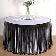 9 ft x 30" Disposable Metallic Foil Fringe Table Skirt