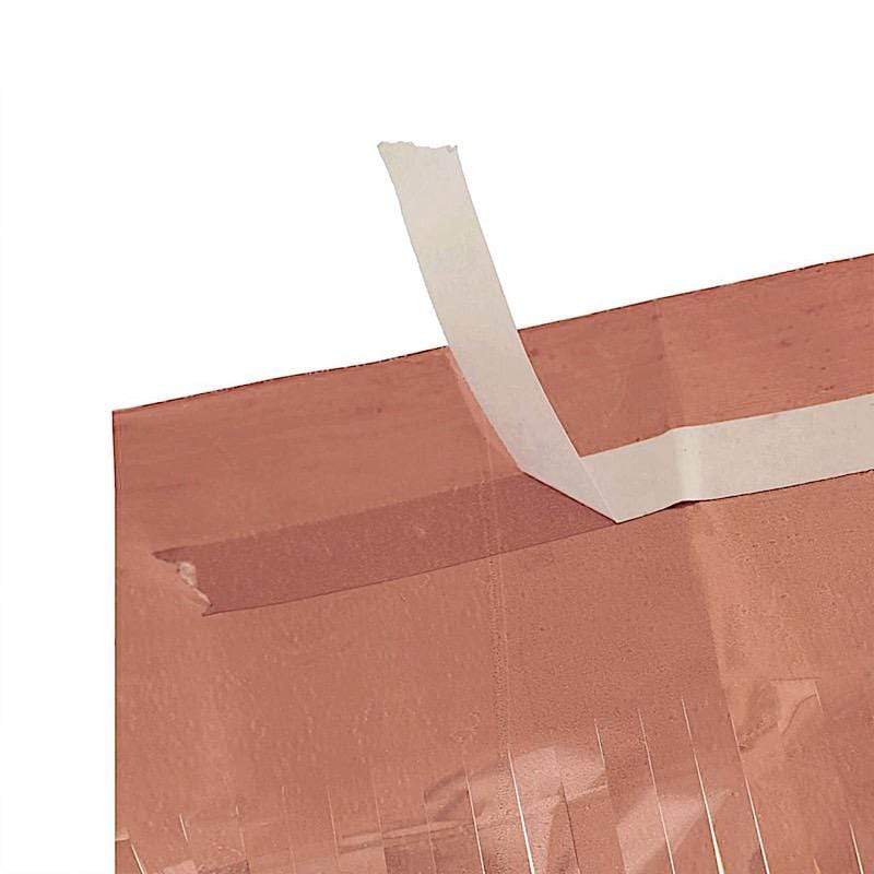 9 ft x 30" Disposable Metallic Foil Fringe Table Skirt