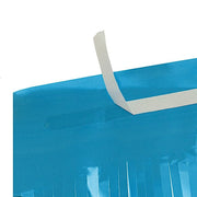 9 ft x 30" Disposable Metallic Foil Fringe Table Skirt