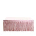9 ft x 30" Disposable Metallic Foil Fringe Table Skirt SKT_PVC01_080