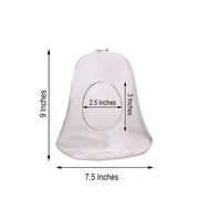 9" tall Glass Bell Floating Terrarium - Clear GLAS_RND11_9_CLR