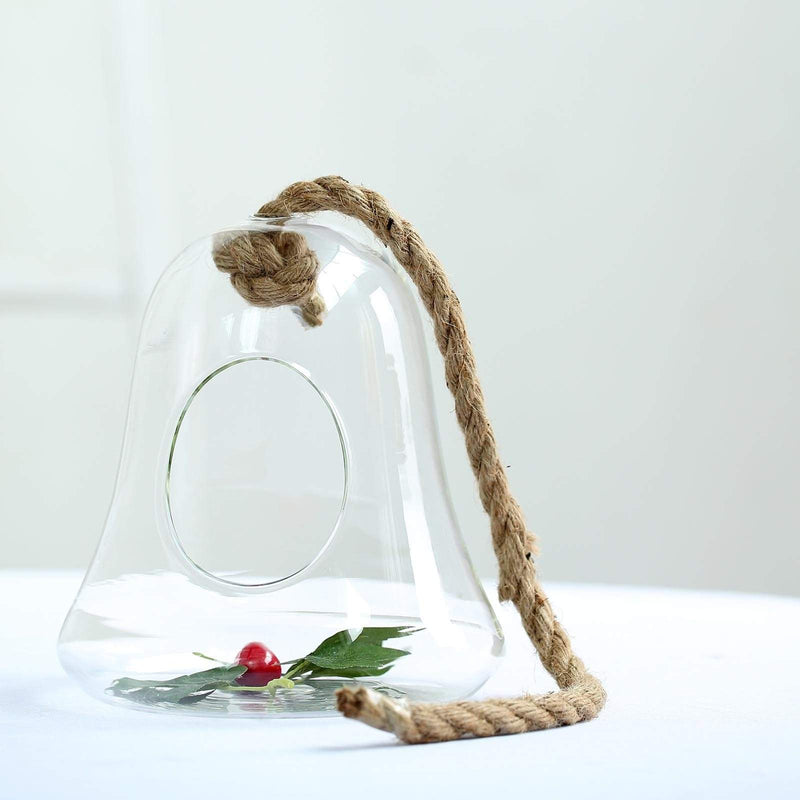 9" tall Glass Bell Floating Terrarium - Clear GLAS_RND11_9_CLR