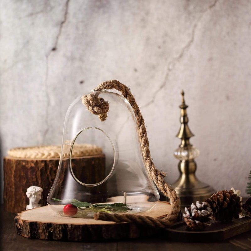 9" tall Glass Bell Floating Terrarium - Clear GLAS_RND11_9_CLR