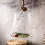 9" tall Glass Bell Floating Terrarium - Clear GLAS_RND11_9_CLR