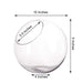 9" tall Slanted Glass Terrarium Vase - Clear VASE_A34_9