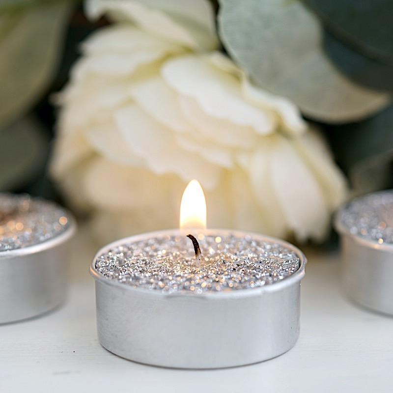 9 Tealight Unscented Candles Wedding Centerpieces