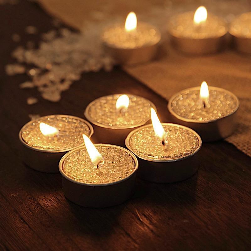 9 Tealight Unscented Candles Wedding Centerpieces