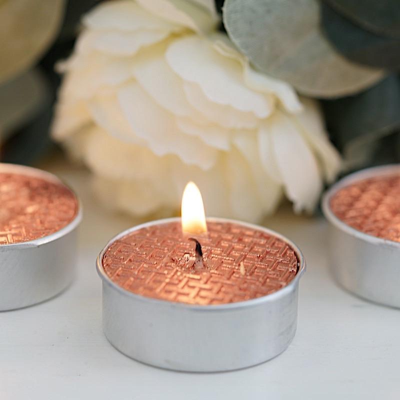 9 Tealight Unscented Candles Wedding Centerpieces