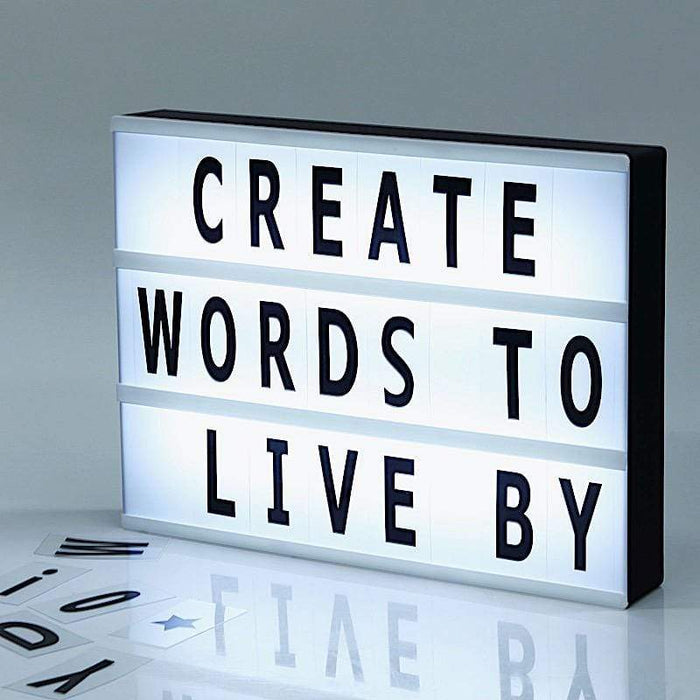 How to Make Your Own Marquee Lightbox Letters and Words - The Kim
