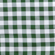 90" Checkered Gingham Polyester Round Tablecloth - Green and White TAB_CHK90_GRN