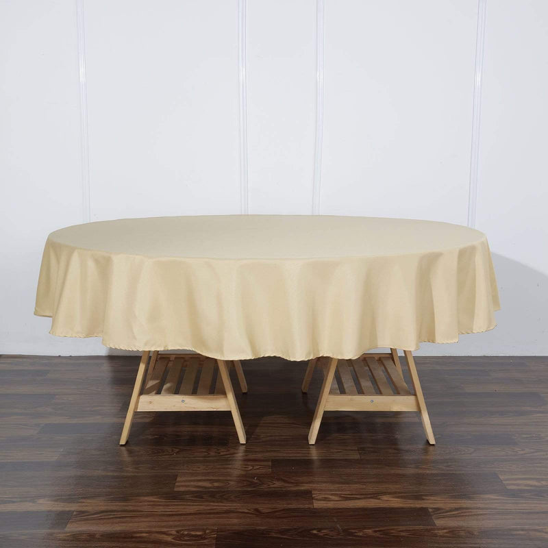 90" Polyester Round Tablecloth Wedding Party Table Linens