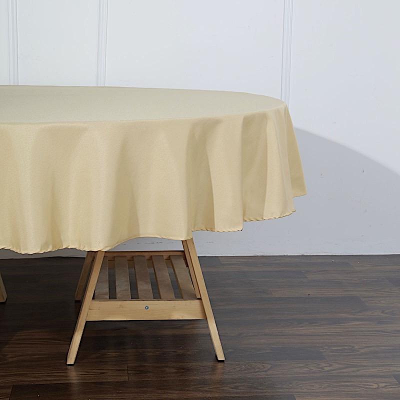 90" Polyester Round Tablecloth Wedding Party Table Linens