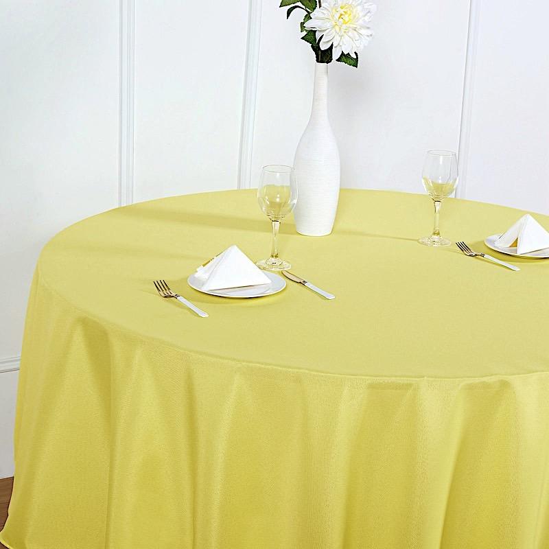 90" Polyester Round Tablecloth Wedding Party Table Linens