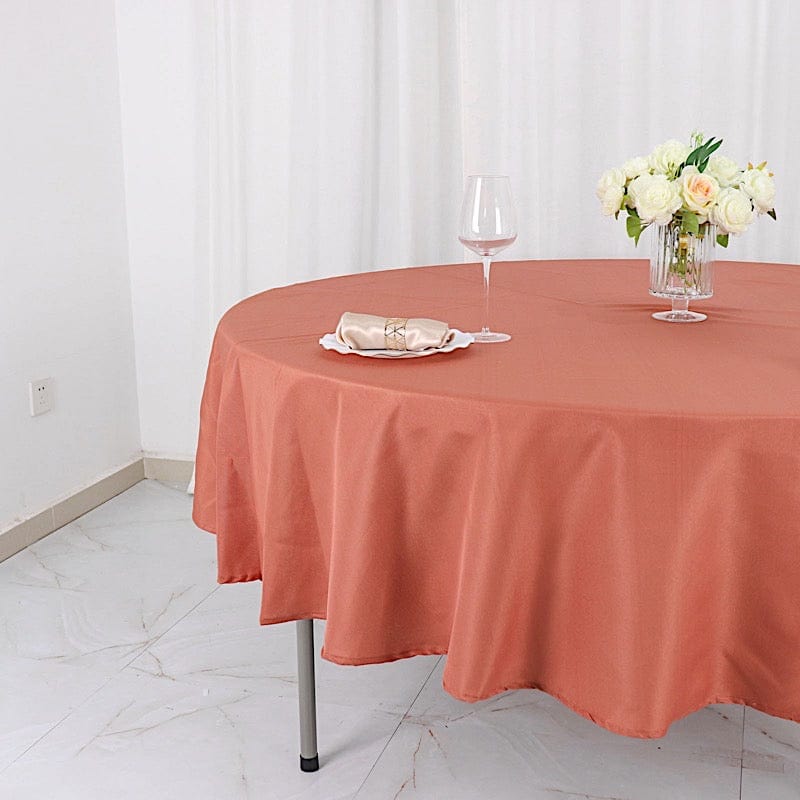 90" Polyester Round Tablecloth Wedding Party Table Linens