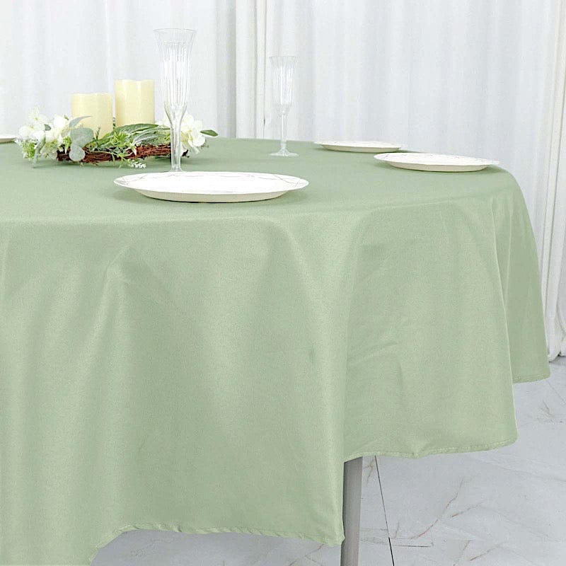 90" Polyester Round Tablecloth Wedding Party Table Linens