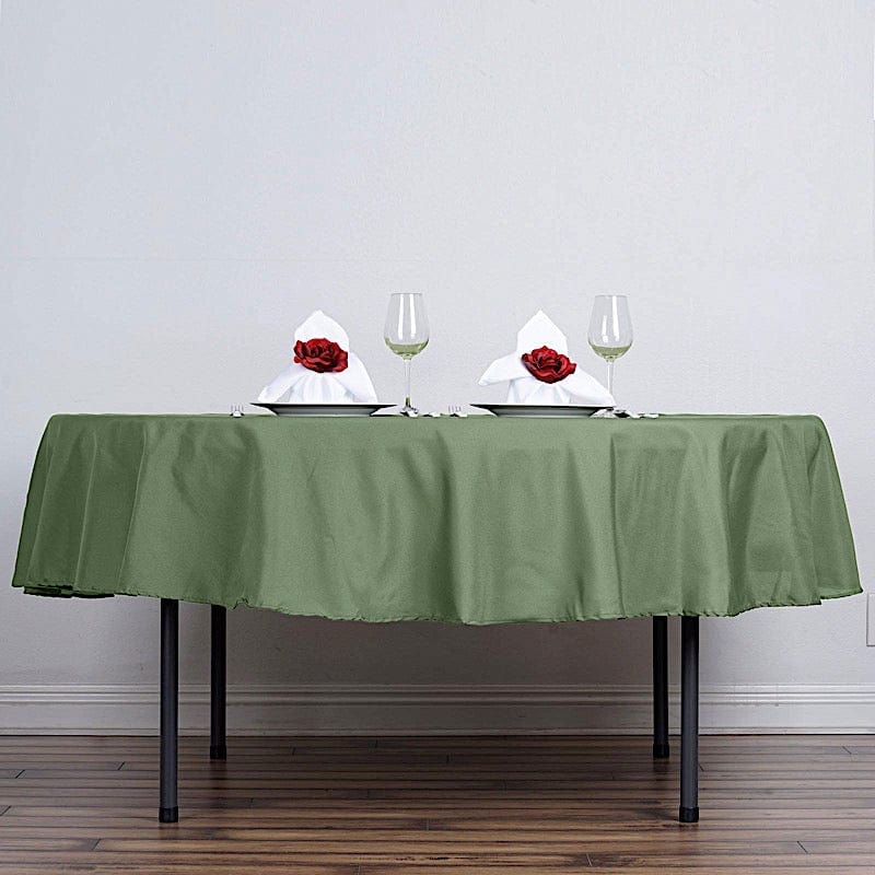 90" Polyester Round Tablecloth Wedding Party Table Linens
