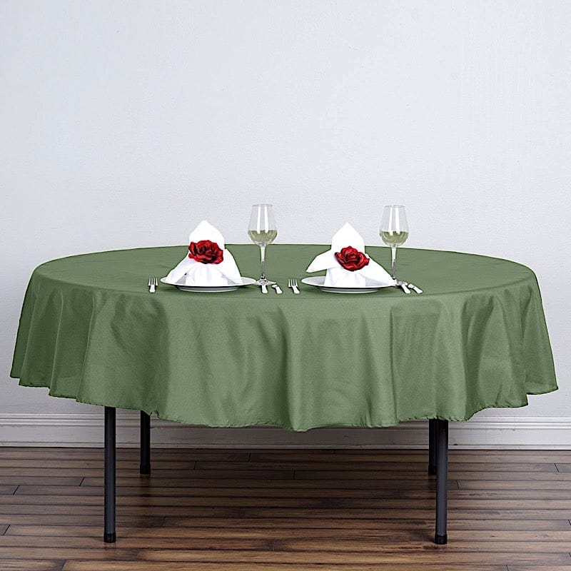 90" Polyester Round Tablecloth Wedding Party Table Linens