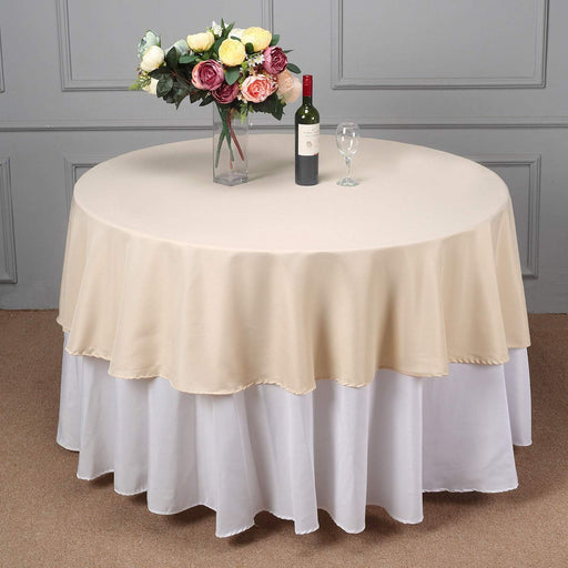 90" Polyester Round Tablecloth Wedding Party Table Linens TAB_90_081_POLY