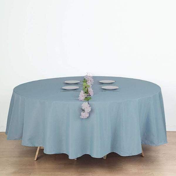 90" Polyester Round Tablecloth Wedding Party Table Linens TAB_90_086_POLY