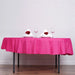 90" Polyester Round Tablecloth Wedding Party Table Linens TAB_90_FUSH_POLY