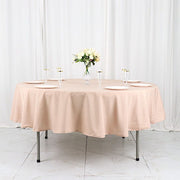 90" Polyester Round Tablecloth Wedding Party Table Linens TAB_90_NUDE_POLY