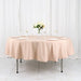90" Polyester Round Tablecloth Wedding Party Table Linens TAB_90_NUDE_POLY