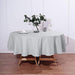 90" Polyester Round Tablecloth Wedding Party Table Linens TAB_90_SILV_POLY