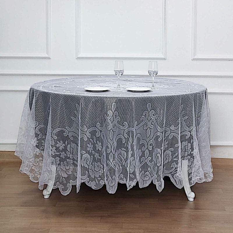 90" Premium Lace Round Tablecloth