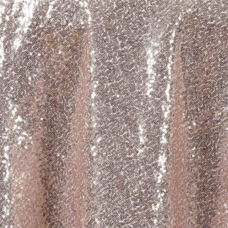 90" Round Sequin Tablecloth - Blush TAB_02_90_046