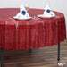90" Round Sequin Tablecloth - Burgundy TAB_02_90_BURG