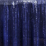 90" Round Sequin Tablecloth - Navy Blue TAB_02_90_NAVY