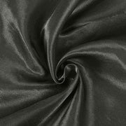 90" Satin Round Tablecloth Wedding Party Table Linens - Black TAB_STN90_BLK