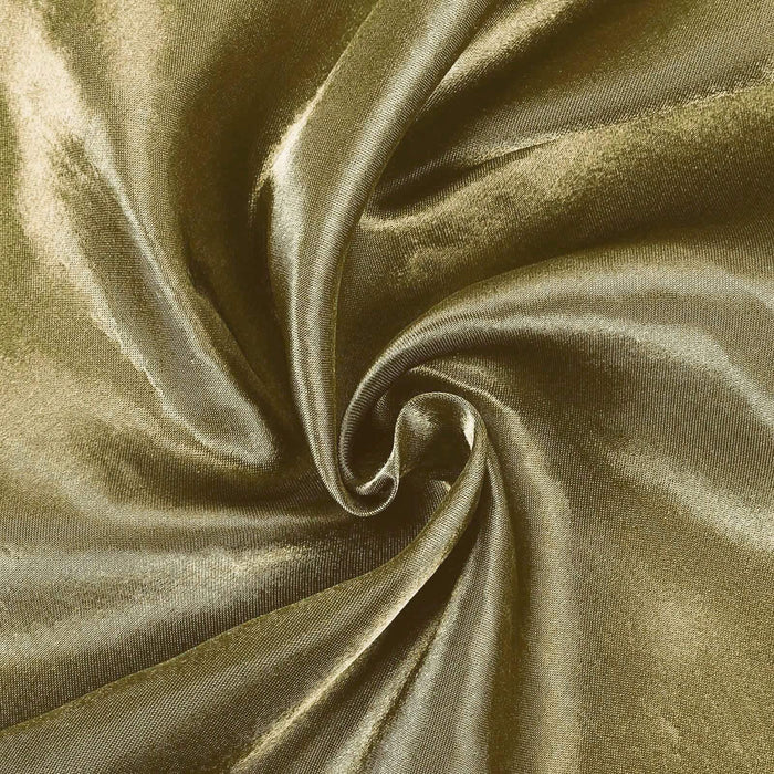 90" Satin Round Tablecloth Wedding Party Table Linens - Champagne TAB_STN90_CHMP