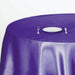 90" Satin Round Tablecloth Wedding Party Table Linens - Purple TAB_STN90_PURP