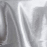 90" Satin Round Tablecloth Wedding Party Table Linens - Silver Light Gray TAB_STN90_SILV