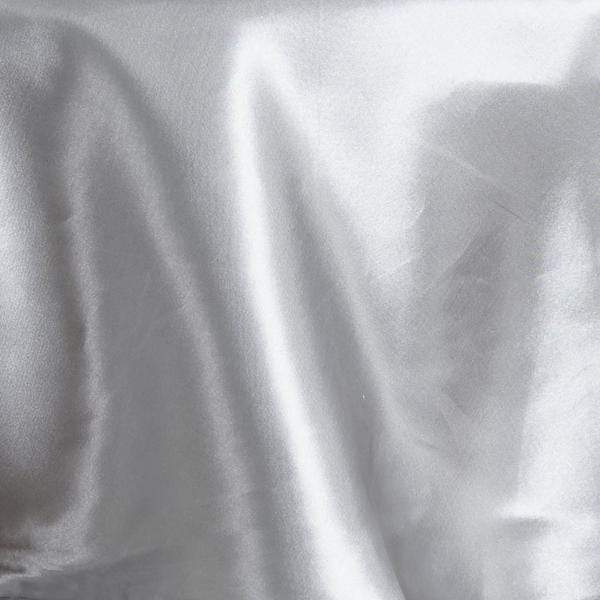 90" Satin Round Tablecloth Wedding Party Table Linens - Silver Light Gray TAB_STN90_SILV