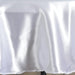90" Satin Round Tablecloth Wedding Party Table Linens - White TAB_STN90_WHT