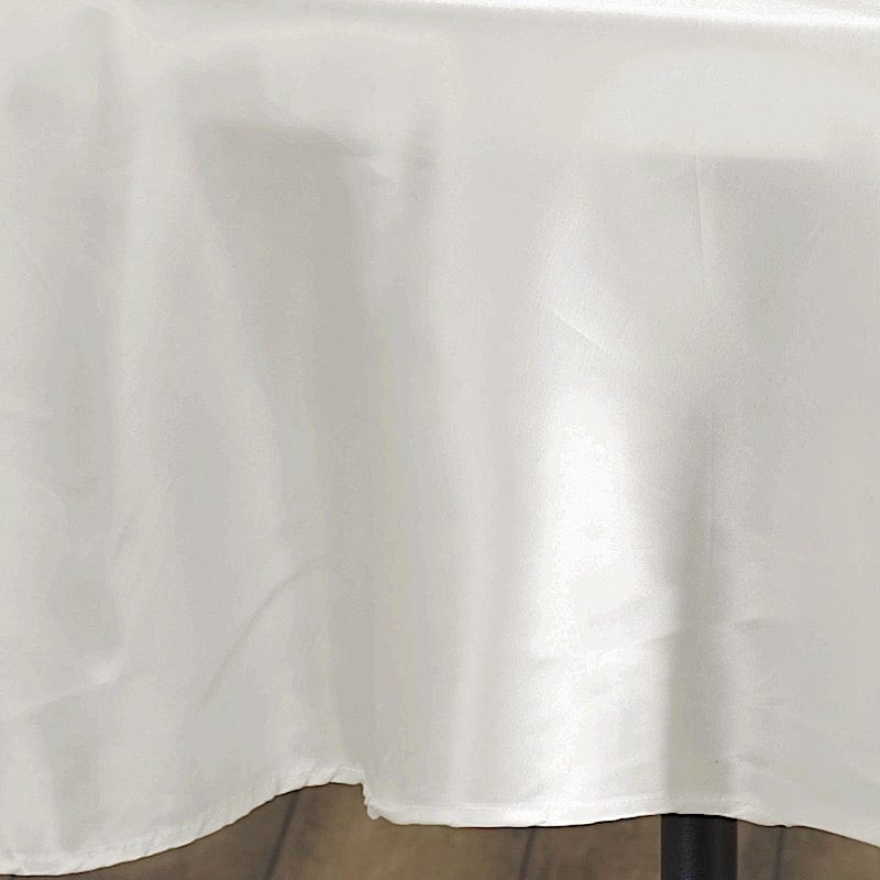 90" Satin Round Tablecloth Wedding Party Table Linens