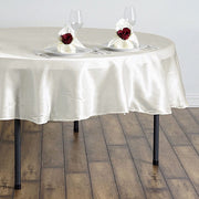 90" Satin Round Tablecloth Wedding Party Table Linens