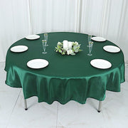 90" Satin Round Tablecloth Wedding Party Table Linens