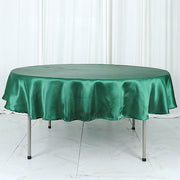 90" Satin Round Tablecloth Wedding Party Table Linens