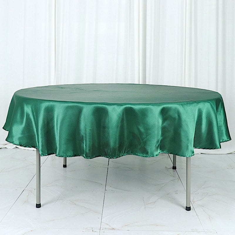 90" Satin Round Tablecloth Wedding Party Table Linens