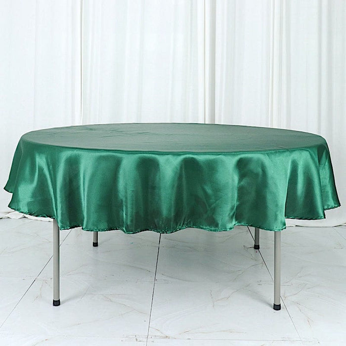 90" Satin Round Tablecloth Wedding Party Table Linens