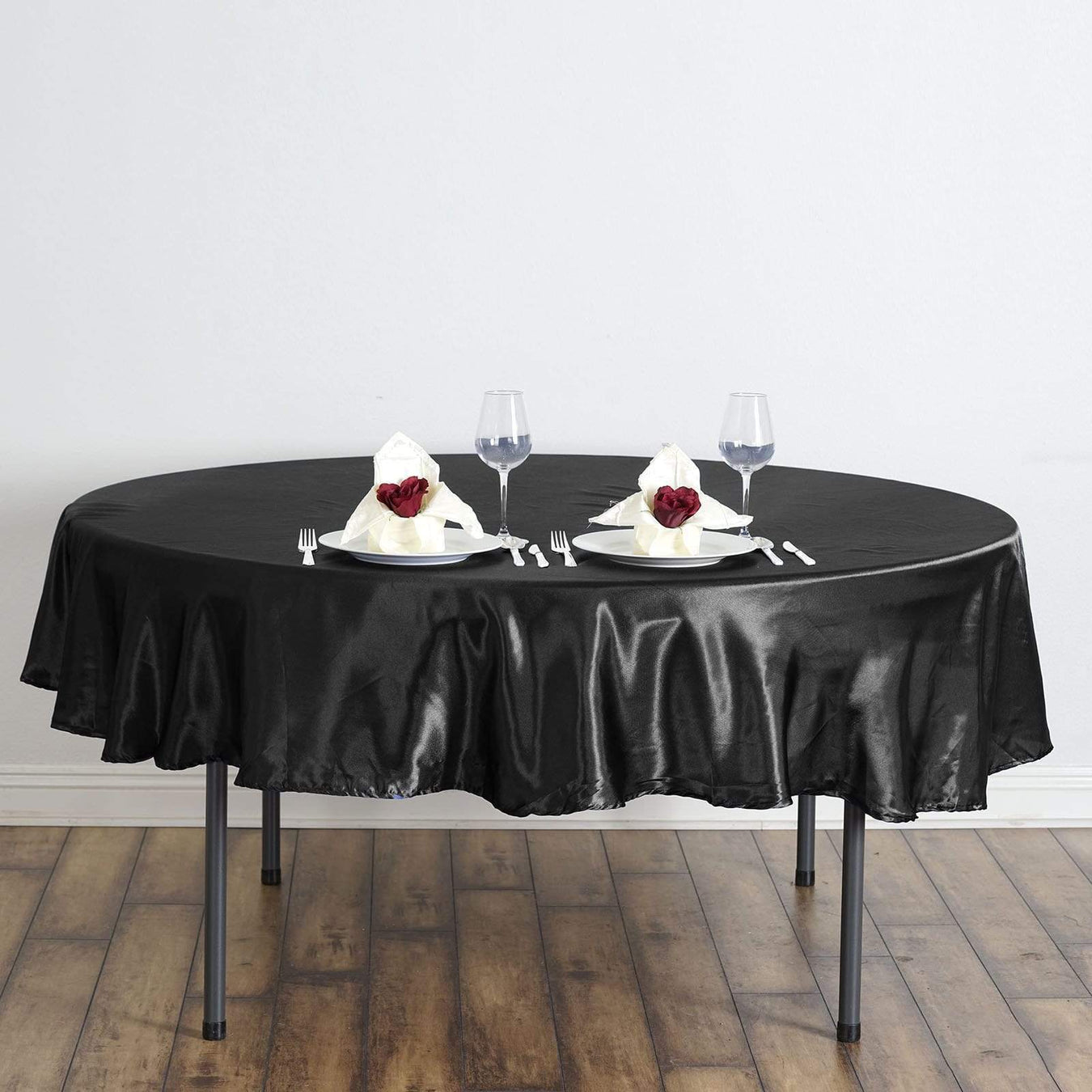 90 inches Satin Round Tablecloths