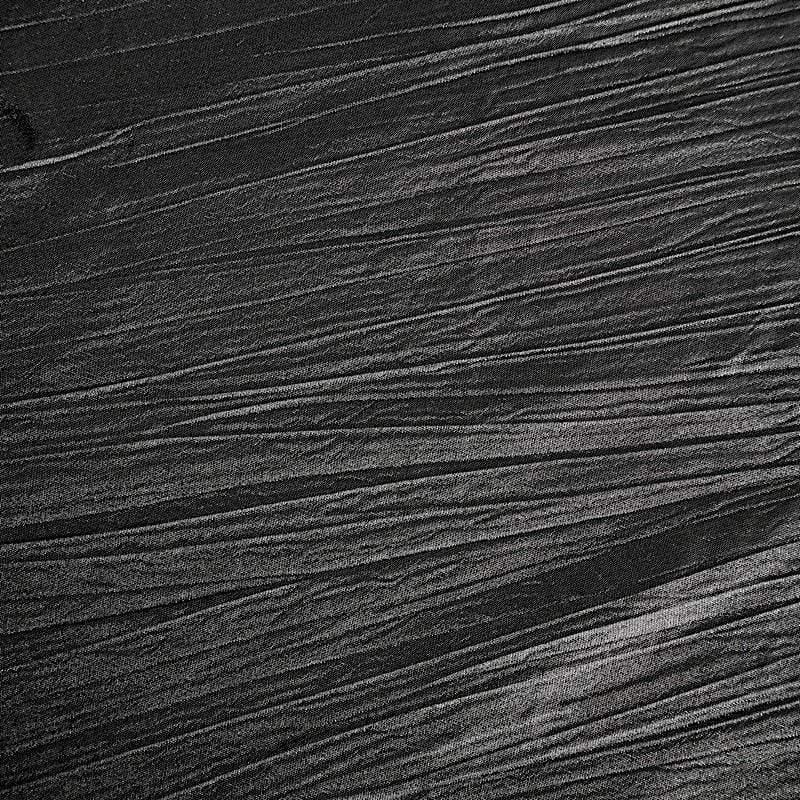 90" x 132" Accordion Metallic Crinkled Taffeta Rectangular Tablecloth - Black TAB_ACRNK_90132_BLK