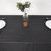 90" x 132" Accordion Metallic Crinkled Taffeta Rectangular Tablecloth - Black TAB_ACRNK_90132_BLK